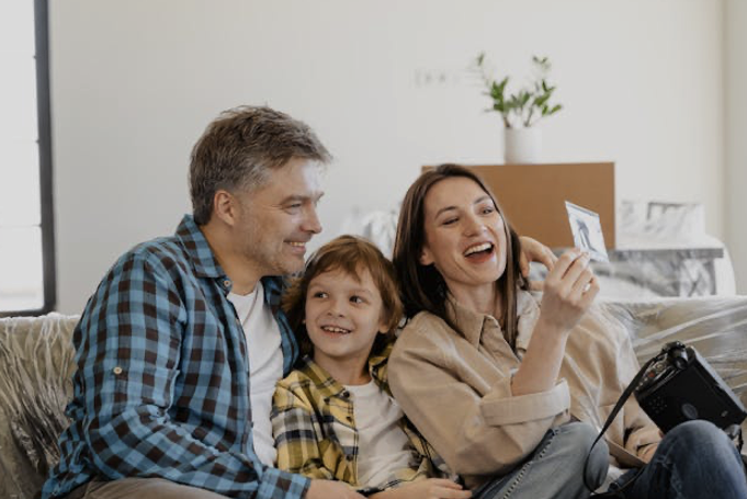 Family getting ready for a move